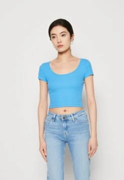 Even&Odd 2 PACK - T-Shirt Basic - White/blue -Mode Kleidung 017e3c434a2d4ef3afe13796476225f9