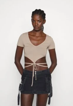 Even&Odd T-Shirt Print - Taupe -Mode Kleidung 05be1083203e48f39c77d0efde92ac02