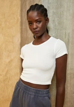 Even&Odd 2 PACK - T-Shirt Print - Black/white -Mode Kleidung 08a92f6c9129406aa2ea43a3e18ef42b