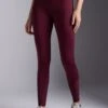 QUICK DRY FULL LENGTH HIGH RISE LEGGING - Leggings - Bordeaux
