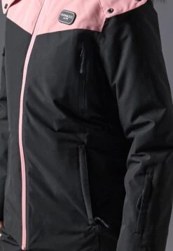 SKI JACKET WITH DETACHABLE FUR HOOD - Ski Jacket - Black/light Pink -Mode Kleidung 1d91aeb69cce4ac8838066ed7c307319