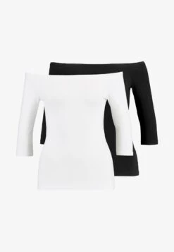 Even&Odd 2 PACK - Langarmshirt - White/black -Mode Kleidung 1dffc97e08c0423ebb1c5d67231c556c