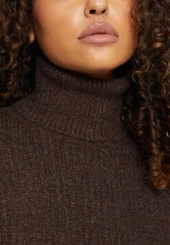 Even&Odd Strickkleid - Dark Brown -Mode Kleidung 23bbf19227f14f91a251f2dcade80cd9