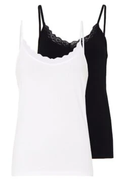 TRIM CAMI 2 PACK - Top - White/black -Mode Kleidung 3c664b11c1114436bd8bdd1e6a61a72f 1