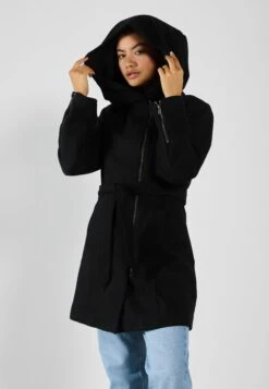 Even&Odd Short Coat - Black -Mode Kleidung 4ad7e869f4ce45e99eb292a3314f1023