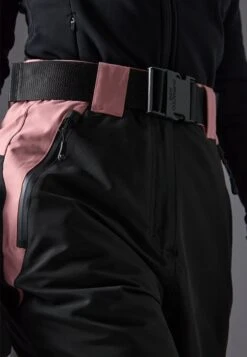 SKI PANTS WITH ADJUSTABLE BELT - Ski Pants - Black/light Pink -Mode Kleidung 5924b708e3784cd480aa0af4e701b90b