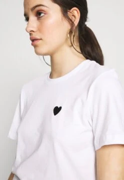 Even&Odd 2PACK - T-Shirt Basic - White/black -Mode Kleidung 5cfafc317dcc44f7b8322a1923975917