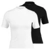 2ER PACK - T-Shirt Print - White/black