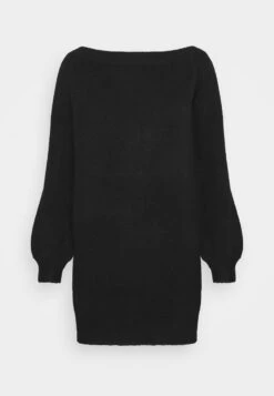 Even&Odd SCHULTERFREI MINI STRICKKLEID - Strickkleid - Black -Mode Kleidung 6de568d642a2490cb178ebcf16f25522