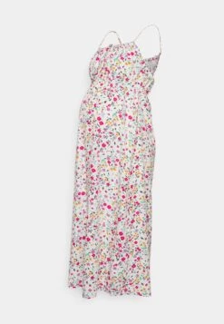 WOVEN_MAMA_MIDI SUMMER DRESS - Jerseykleid - White/yellow -Mode Kleidung 7029cb30af3d473eb2638e3ef6a256a8