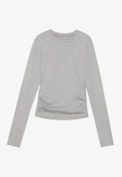 LONG SLEEVE TOP WITH SIDE RUCHING - Long Sleeved Top - Black -Mode Kleidung 74d51e0269a348a196ac929c016f8125