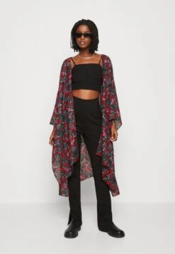 Even&Odd FLORAL - Leichte Jacke - Red -Mode Kleidung 76213ba0d8014fbe9c50ffa0b62ff859