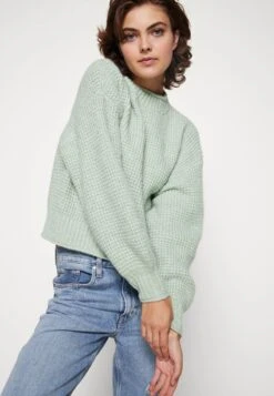 Even&Odd MOSS STITCH JUMPER - Strickpullover - Light Green -Mode Kleidung 7adb92da10114621b25cf389a68fa0bd
