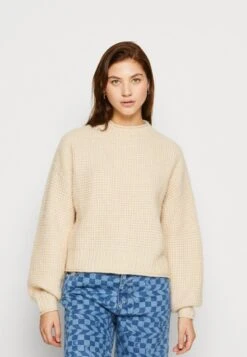 Even&Odd MOSS STITCH JUMPER - Strickpullover - Sand