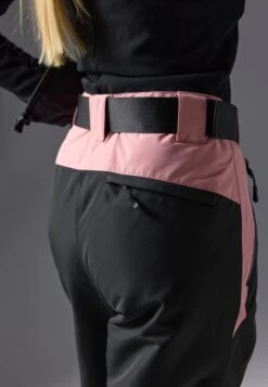 SKI PANTS WITH ADJUSTABLE BELT - Ski Pants - Black/light Pink -Mode Kleidung 9306b694d1ab4fc98bbc30af1abdf67b