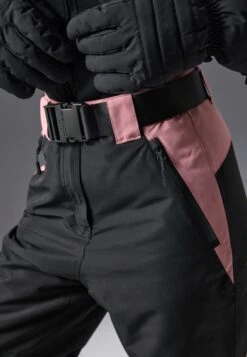 SKI PANTS WITH ADJUSTABLE BELT - Ski Pants - Black/light Pink -Mode Kleidung 93f6975ff2174726bf38db8854216929