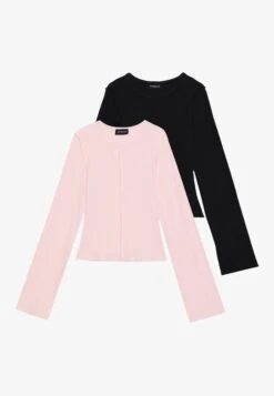 Even&Odd 2 PACK - Long Sleeved Top - White/black -Mode Kleidung a15216b0f55846468cc2500284ef2b8c