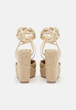 Plateausandalette - Gold -Mode Kleidung a87737def0154e96a0d655a684eabefb