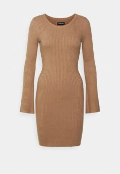 Even&Odd KNIT LOOSE FIT FLARED SLEEVES DRESS - Strickkleid - Camel -Mode Kleidung ae7acf3e8a0d4e8cb7a2aa4bf1ce1789