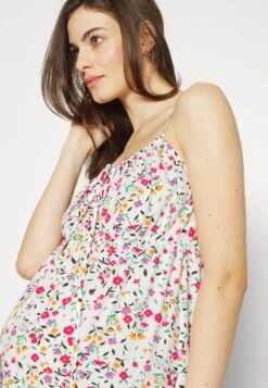 WOVEN_MAMA_MIDI SUMMER DRESS - Jerseykleid - White/yellow -Mode Kleidung b7cab196370943d2be857c48b882402a