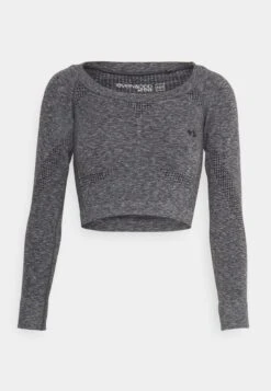 SEAMLESS CROPPED LONGSLEEVE - Langarmshirt - Black -Mode Kleidung c26c793dde0643688894badc0a11629d