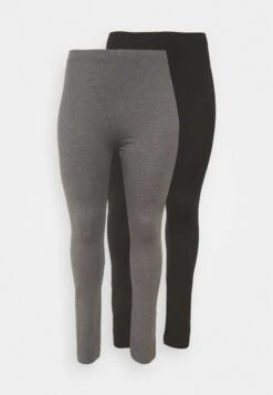 2 PACK - Leggings - Hosen - Black/grey