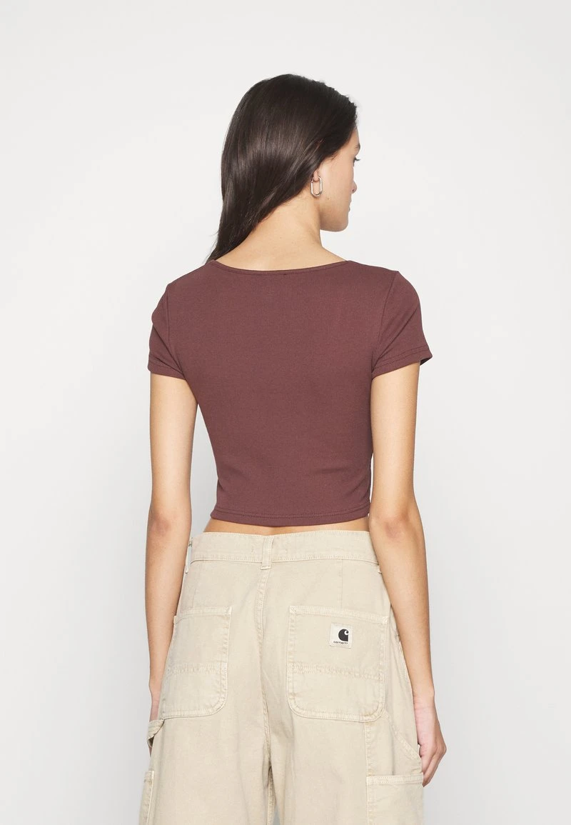 Even&Odd T-Shirt Print - Brown 4 Even&Odd T-Shirt Print - Brown – Bild 4