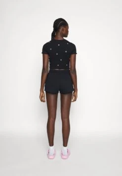 Even&Odd 2 PACK - Shorts - Black/yellow -Mode Kleidung ca66ed1d5c2f4291895c04afde01d19a