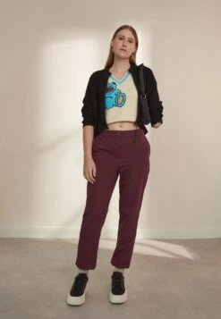 Even&Odd Stoffhose - Purple -Mode Kleidung cb2c838182c743ccb5b6249945442a1a