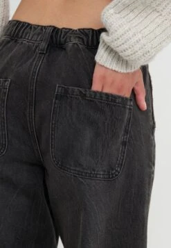 Even&Odd Wide Leg - Black Denim -Mode Kleidung d4fbbeb604dd415bbe7ee9c2762fae1d