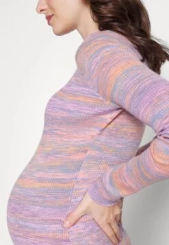 Jerseykleid - Orange/purple/grey -Mode Kleidung d85506f8d5df41daa73e2e5ccf4a213e