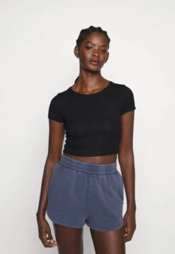 Even&Odd 2 PACK - T-Shirt Print - Black/white -Mode Kleidung d91a0a0cd4d743a781f00b9d41bec5a7