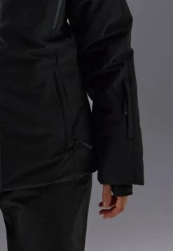 SKI JACKET WITH DETACHABLE FUR HOOD - Ski Jacket - Black/light Pink -Mode Kleidung da3ee3610faa4677ac1c699cb299fbd6