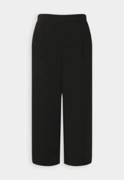 Even&Odd TAILORED WIDE LEG CULOTTE - Stoffhose - Black -Mode Kleidung db8014d4044d4347ac2960e9b1fb1ee0
