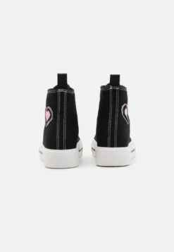 Even&Odd LOVE - Sneaker High - Black/pink -Mode Kleidung deb6190438ac4a2da12226ad03f65b53