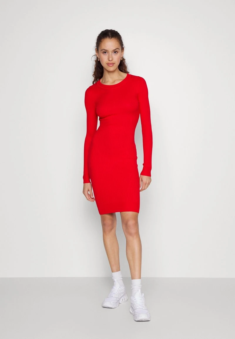 Even&Odd CREW AUSSCHNITT RIPP BASIC BODYCON MINI STRICKKLEID - Etuikleid - Berry 2 Even&Odd CREW AUSSCHNITT RIPP BASIC BODYCON MINI STRICKKLEID - Etuikleid - Berry – Bild 2