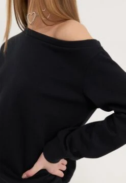 Even&Odd BASIC OFF SHOULDER SWEATSHIRT - Sweatshirt - Black -Mode Kleidung e6607257c51545d09478b3cda8203b05
