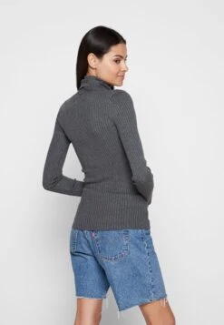 Even&Odd Strickpullover - Mottled Dark Grey -Mode Kleidung e8dd13fa525e476ba06d228f89146c6a