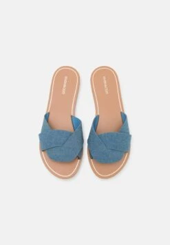 Even&Odd Pantolette Flach - Blue Denim -Mode Kleidung f00caf776de949f59b53603e7e36bc94