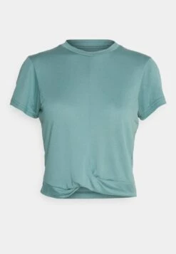 T-Shirt Basic - Blue-grey -Mode Kleidung f010a9a64c8048fabaacb769cbd9e188