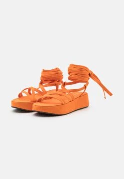 Even&Odd Plateausandalette - Orange -Mode Kleidung f0c702195c9241f380cc2250f0d91681