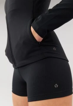 FITTED TRAINING JACKET WITH FULL ZIP AND POCKETS - Training Jacket - Black -Mode Kleidung f39f43f31c65432b918fa14c8f51eee8