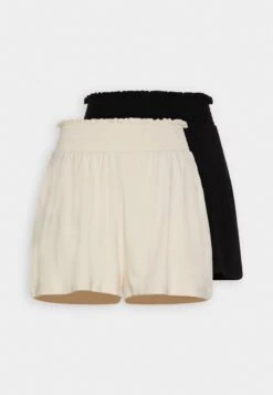 Even&Odd 2 PACK - Shorts - Black/off-white -Mode Kleidung f5244bbedab94098933c1c3be145ccad