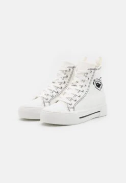 Even&Odd LOVE - Sneaker High - White/black -Mode Kleidung f566ee2e3159495b8a9310c69af3b53e